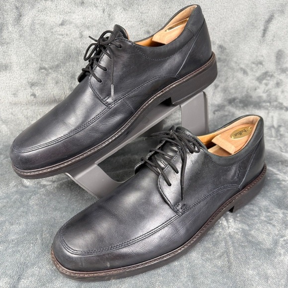Leather Dress Shoes Mens Oxford Lace Up Black Classic‎ Casual Work main image 6
